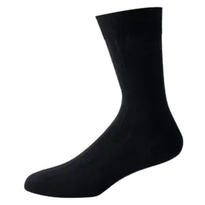 B115 Modal Ribbed Dress Socks side 1000px
